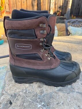 LaCrosse Brown and Black Waterproof Winter Boots NWOB